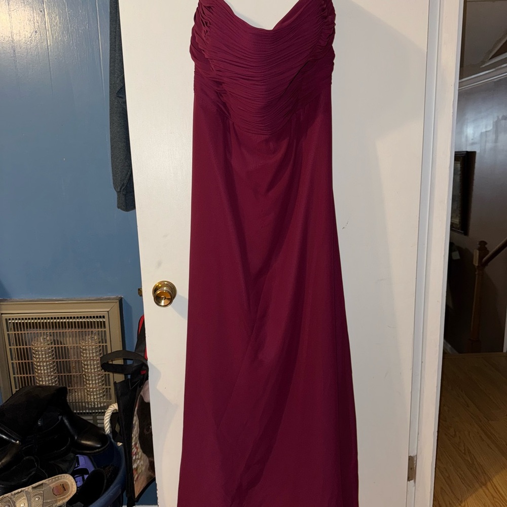Allure Bridals Red Strapless Sweetheart Gown